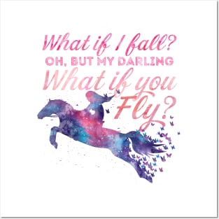 Quote Typography - What if you Fly? Posters and Art